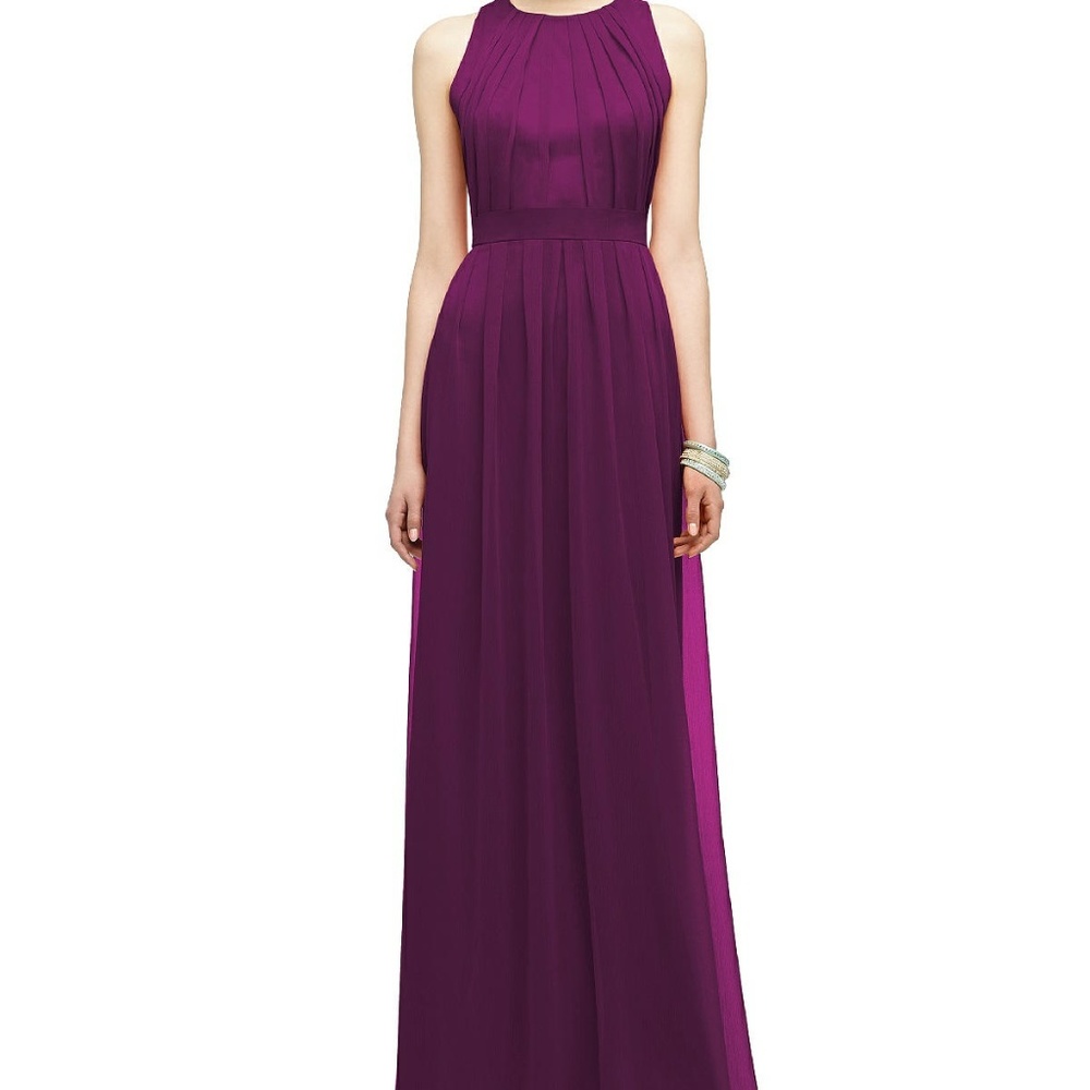 Chic Crinkle Chiffon Gown